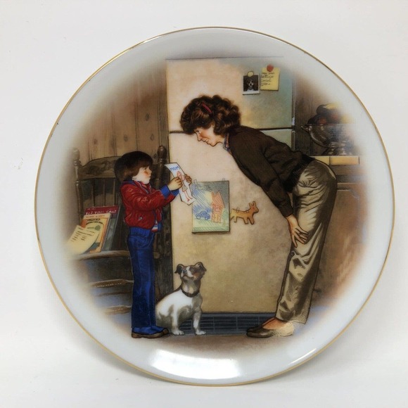 Creation of Love Plate Avon 1985 Mothers Day Tom Newsom Caucasian NOS - Picture 2 of 8